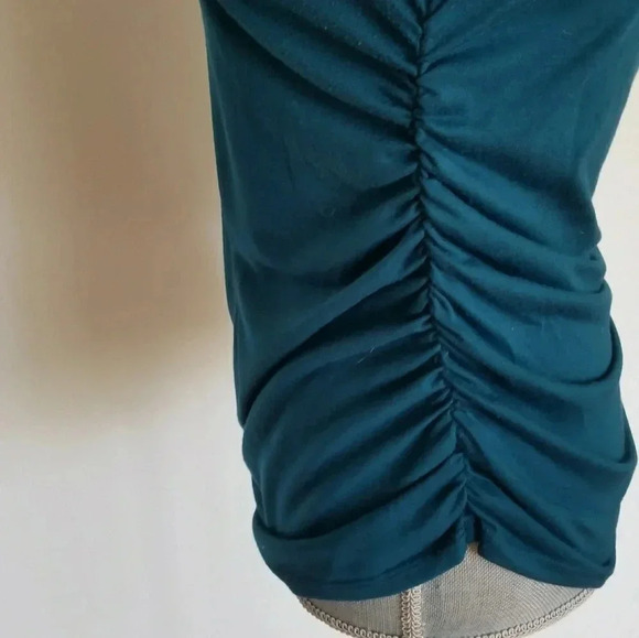 Heart 2 Maternity Blouse Shirt Top Teal Turquoise - Picture 5 of 8